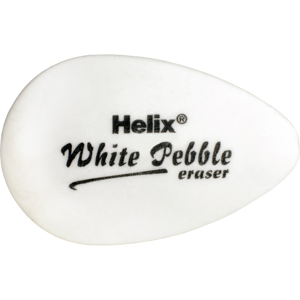 White Pebble Eraser Twin Pack