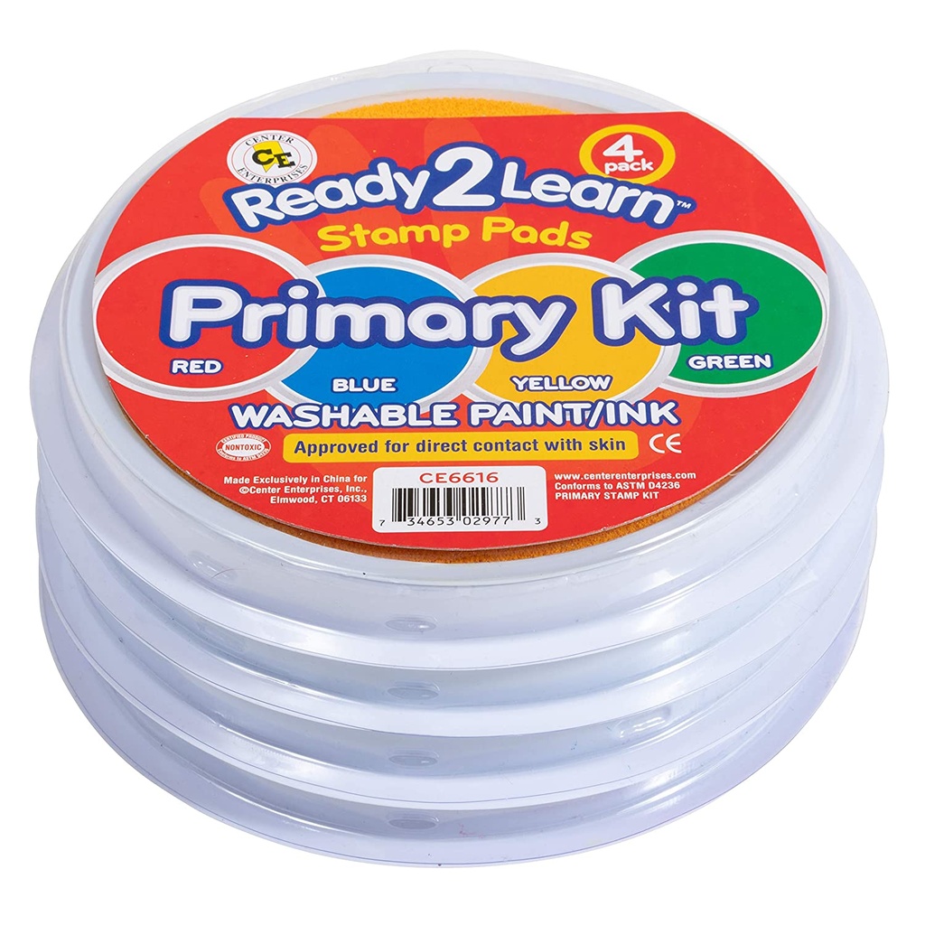 Ready2Learn Primary Kit of 4 Circular Jumbo Stamp