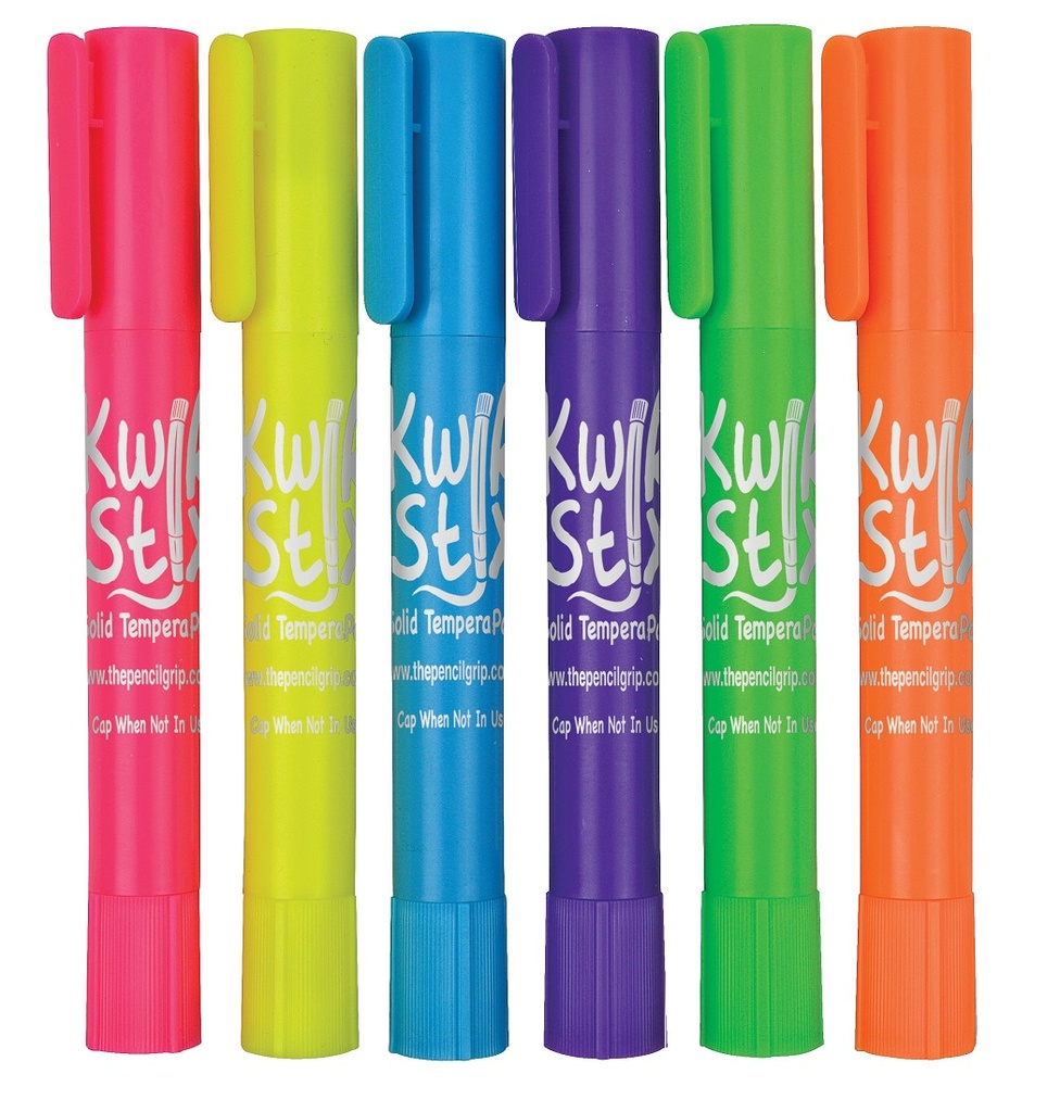 24pc Thin Stix Solid Tempera Paint Set (Classic, Neon, Metallic)