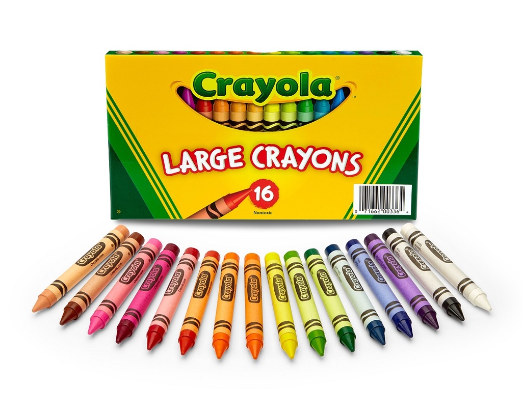 Crayola Large Washable Crayons, 16 Ct, School Supplies for Kindergarten, Toddler  Crayons Gifts for Kids - AliExpress