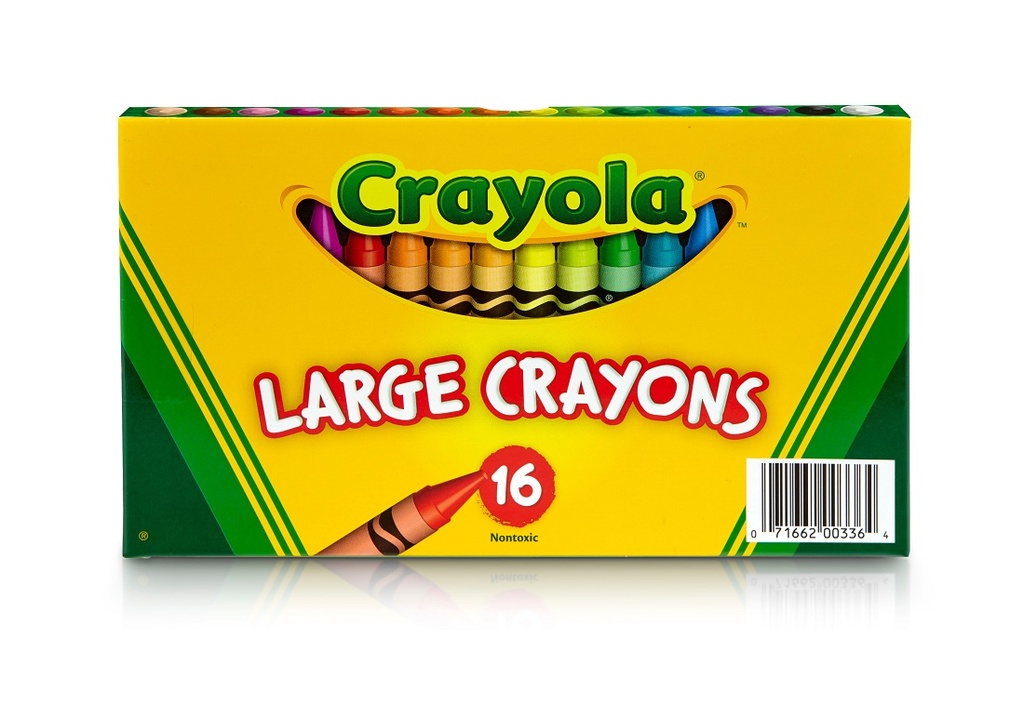16ct Large Crayola Crayons Lift Lid Pack