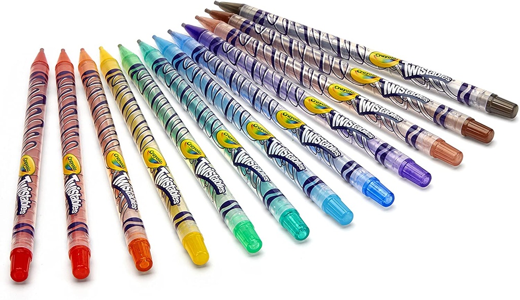 Crayola Twistables Colored Pencils, Nontoxic, 3+ - 12 pencils