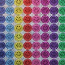 Multi Color Mini Happy Face Sparkle Stickers Valu-Pak 2,640ct
