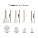 Dot Daubers Pack of 40 in 4 Sizes