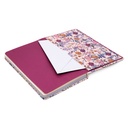 Black Bloom Softcover Notebook with Pocket Pack 3