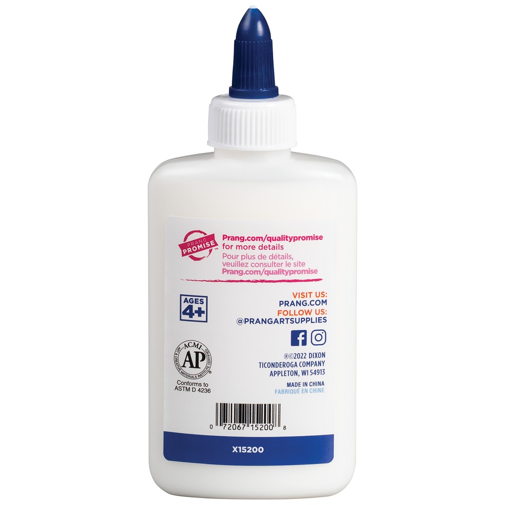 4.4 oz White Washable Liquid White School Glue 