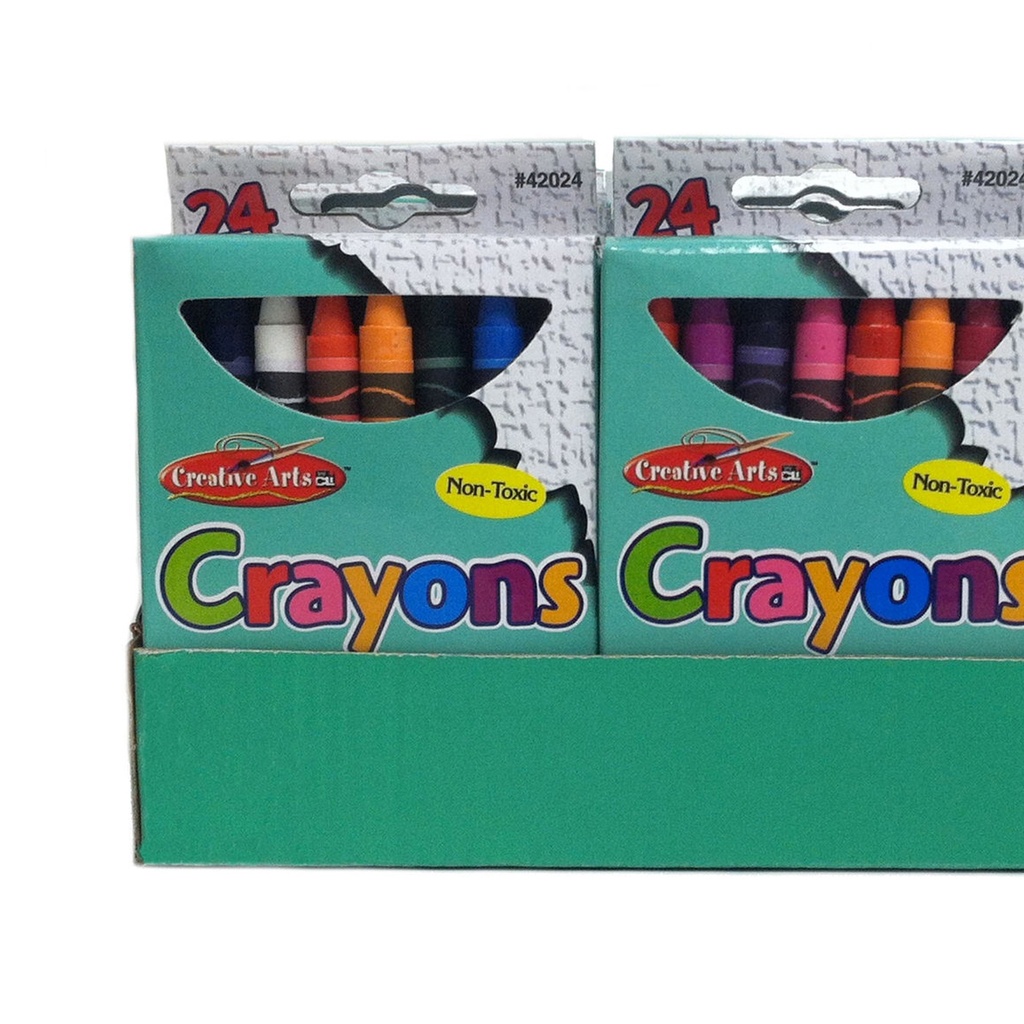 576 Regular Size Crayons in 24 Assorted Colors