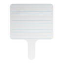 Two-sided Lined/Blank 7.75" x 10" Rectangular Dry Erase Writing Paddles Pack of 6