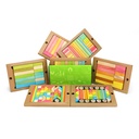 Tints Magnetic Wooden Blocks 240-Piece Classroom Kit
