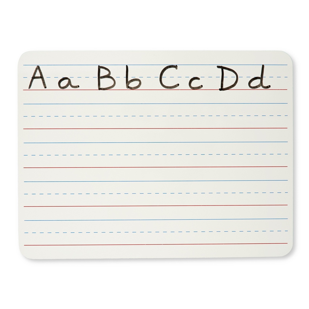 1-Sided Lined 9" x 12" Dry Erase Lap Boards Pack of 12