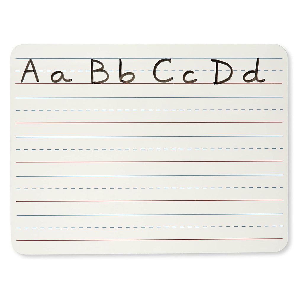 2-Sided Lined/Plain 9" x 12" Dry Erase Boards Pack of 6
