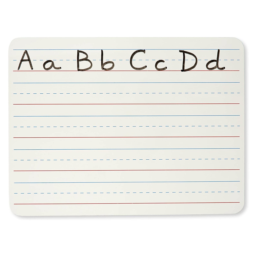 2-Sided Lined/Plain 9" x 12" Dry Erase Boards Pack of 6