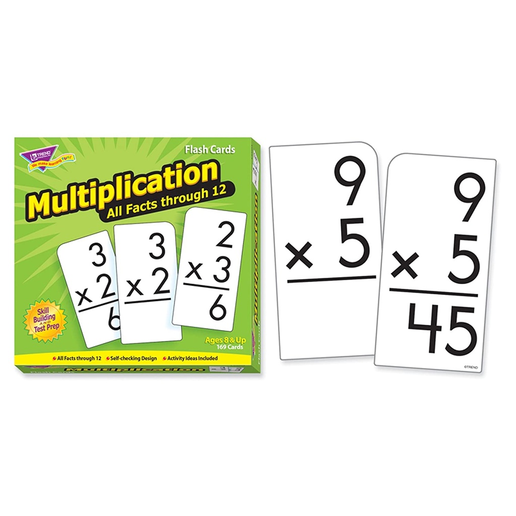 Multiplication 0-12 All Facts Skill Drill Flash