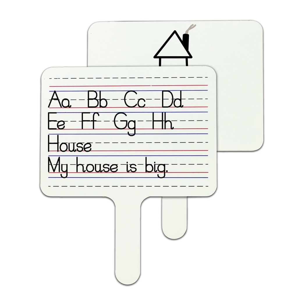 Two-Sided Dry Erase Answer Paddles 6ct