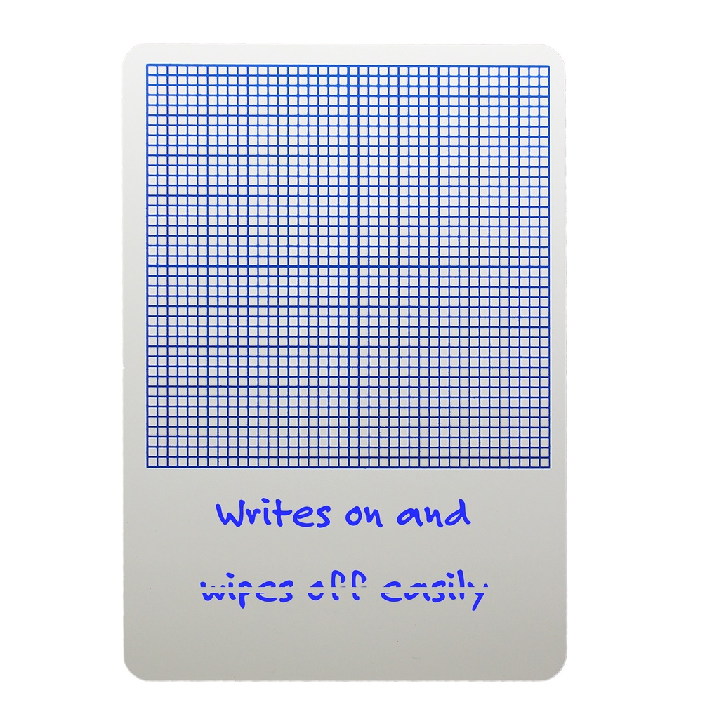 11" x 16" 0.25" Graph Dry Erase Boards Pack of 3