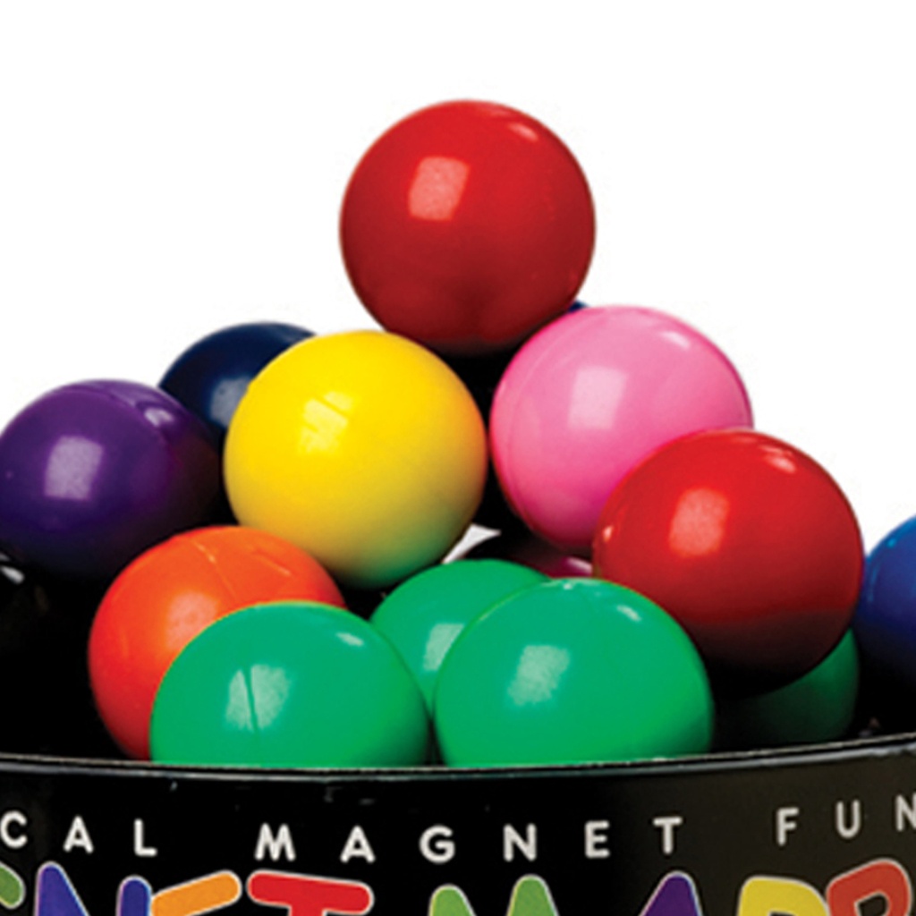 60 Assorted Colors Magnet Marbles