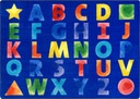 Watercolor Alphabet Area Rug