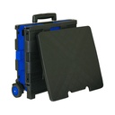 Folding Cart on Wheels w/Lid Cover