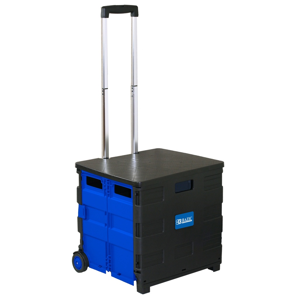 Folding Cart on Wheels w/Lid Cover