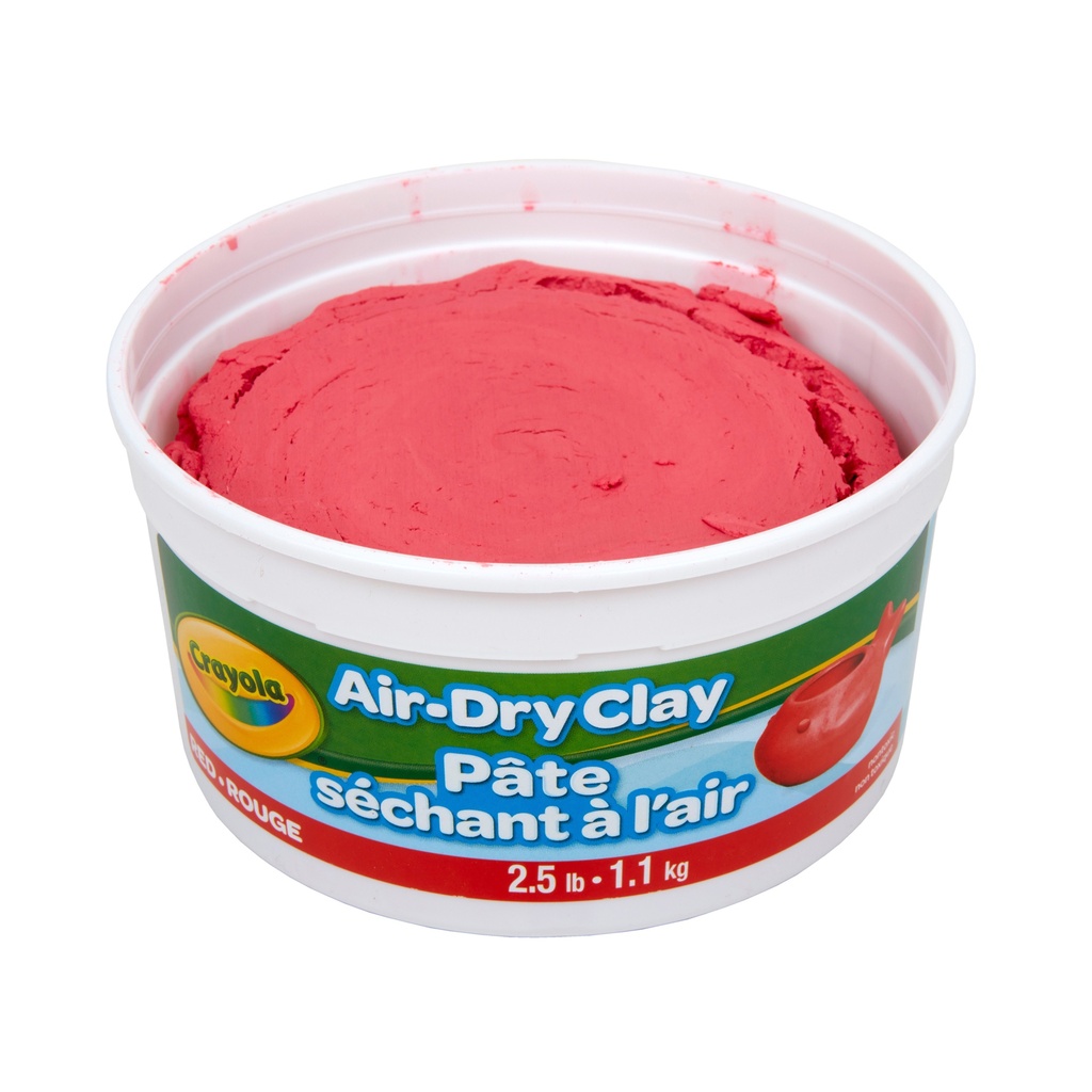 Red Air Dry Clay 2.5lb Tubs 4ct