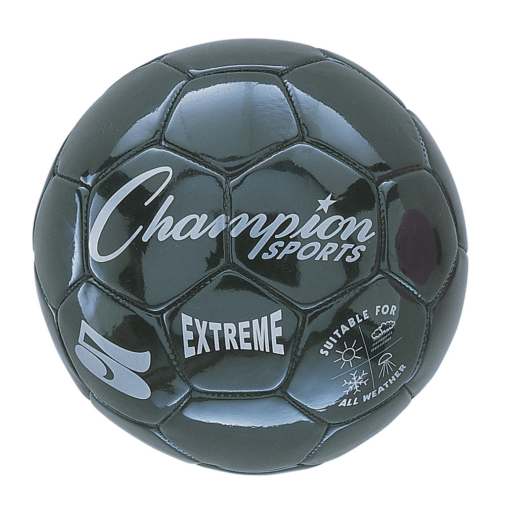 Black Extreme Size 5 Soccer Balls 2ct