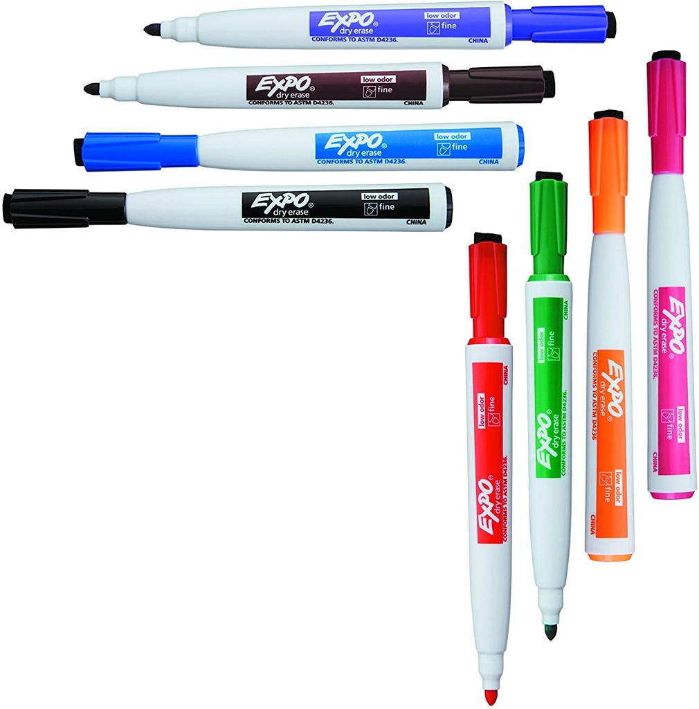 Dry-Erase Magnetic Markers (8 Colors)