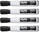 4ct Black Chisel Tip Expo Magnetic Dry Erase Markers