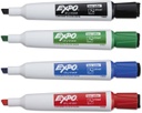 4 Color Chisel Tip Expo Magnetic Dry Erase Markers