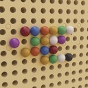 Multicolor 512 Pegs for Peg System Activity Board Accessory Panel