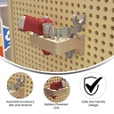 Tools & Holder for Screws and Peg System Activity Board Accessory Panel