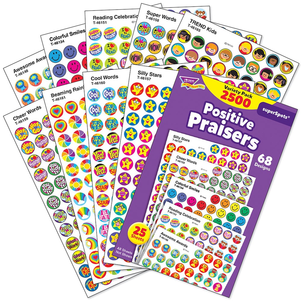 Positive Praisers Superspot Stickers