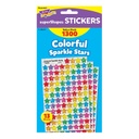 Colorful Sparkle Stars SuperShapes Stickers Value Pack