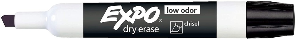 Black Chisel Tip Expo Low Odor Dry Erase Marker Each