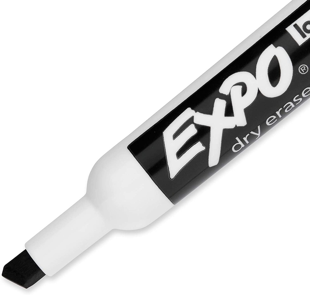 Black Chisel Tip Expo Low Odor Dry Erase Markers