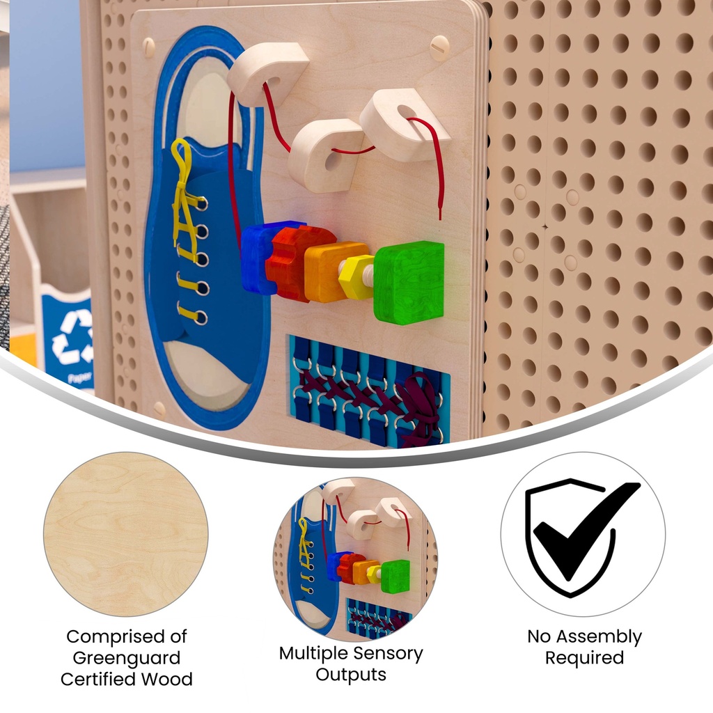 Tie It - Turn It Activity Board Accessory Panel