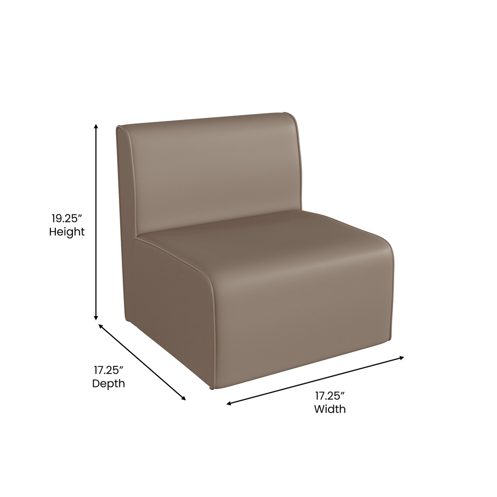 Modular Soft Seating Armless 1 Seater Sofa