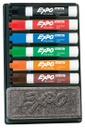 Expo Low Odor Organizer with Chisel Tip Dry Erase Markers Each