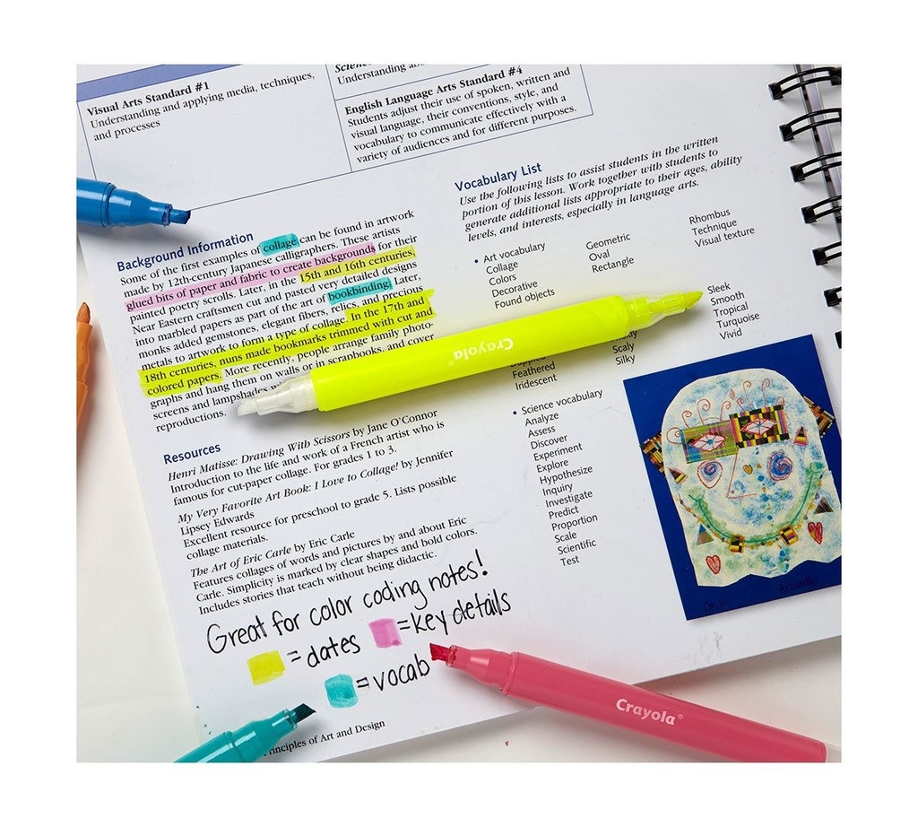 Crayola Take Note Dual End Highlighter Pens - Shop Highlighters