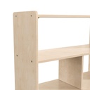 Modular Wooden 3 Section Open Storage Unit