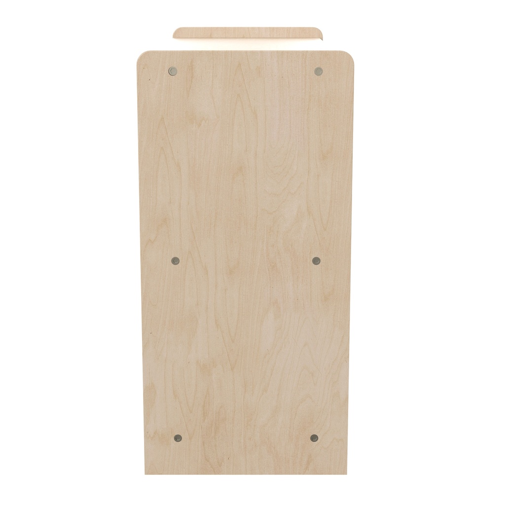 Modular Wooden 3 Section Open Storage Unit