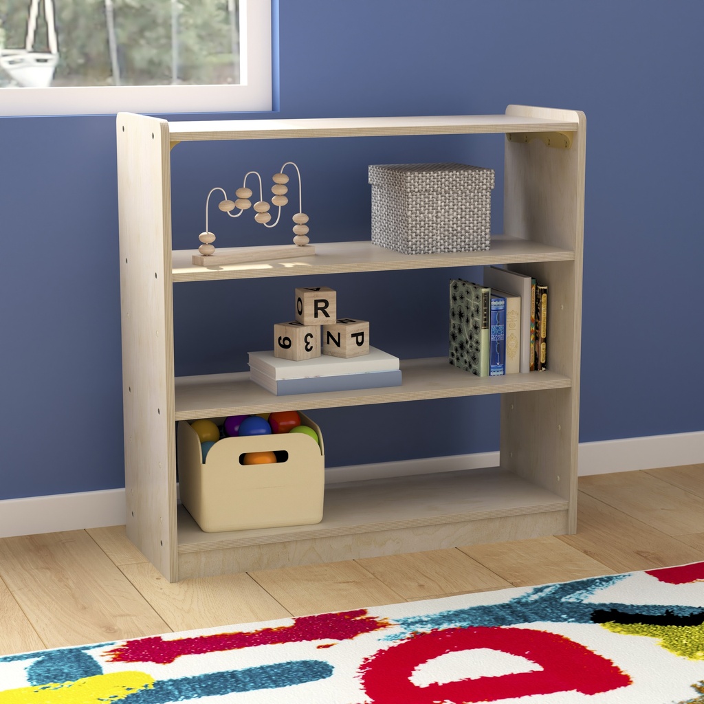 Wooden 3 Shelf Open Storage Unit