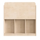 Modular Wooden 4 Tier Bookstand with 3 Storage Compartments
