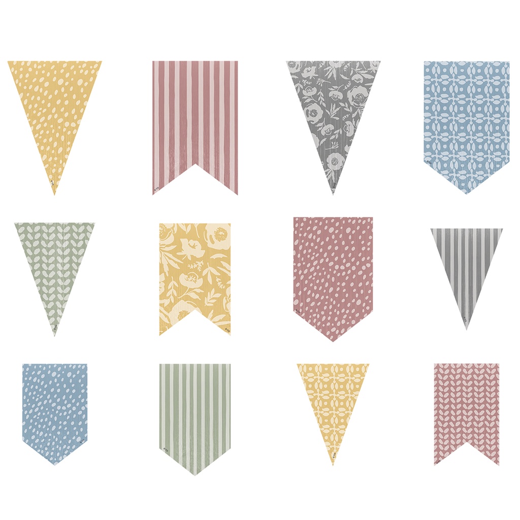 Classroom Cottage Pennants Accents  Assorted Sizes