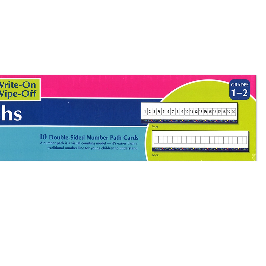 Write-On/Wipe-Off 1-20 Number Path, Set of 10