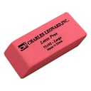 12ct Large Pink Synthetic Wedge Erasers