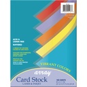 100ct 8.5x11 5 Vibrant Colors Card Stock