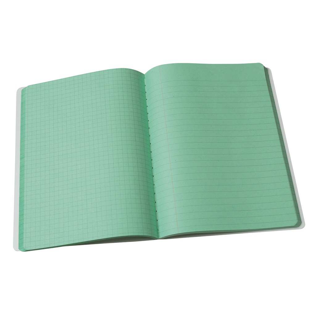 Green Dual Ruled Composition Book