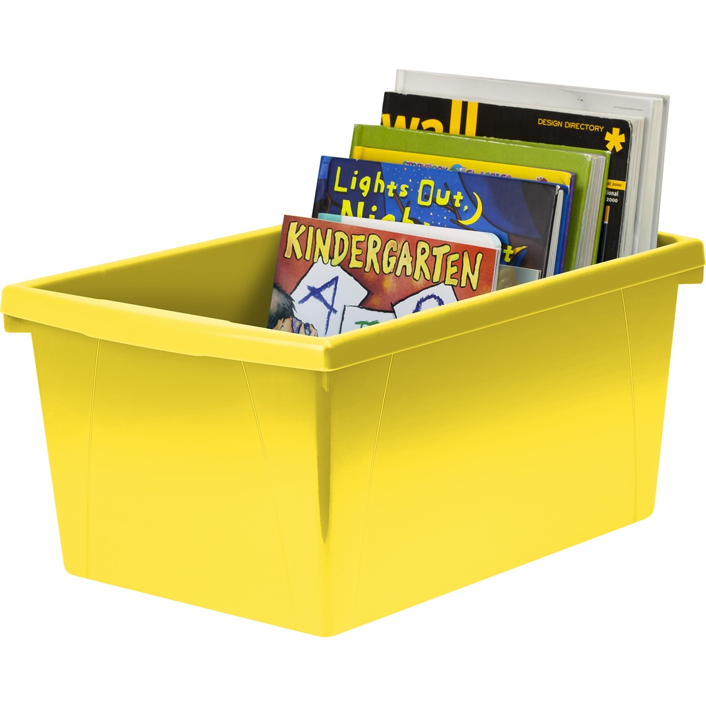 Medium Classroom Storage Bin Yellow Each