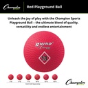 13" Red Playground Ball