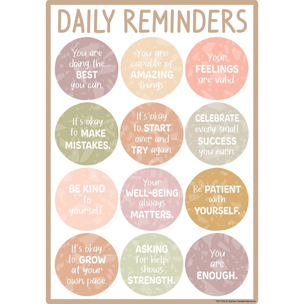 Terrazzo Tones Positive Practices Small Poster Pack